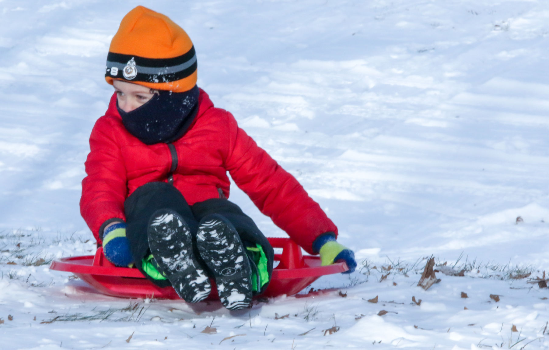Sledding at the Lake County Fairgrounds